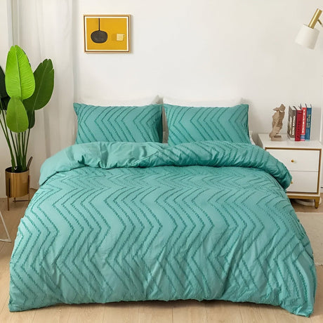 StripeDream – Randigt Påslakanset för Sval och Bekväm Sömn Hemnix