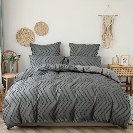 StripeDream – Randigt Påslakanset för Sval och Bekväm Sömn Hemnix