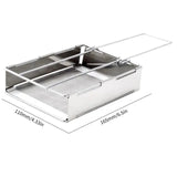 Fällbar rostfri stål-trä ugn – Bärbar campingkök för utomhuslagning Carvallo