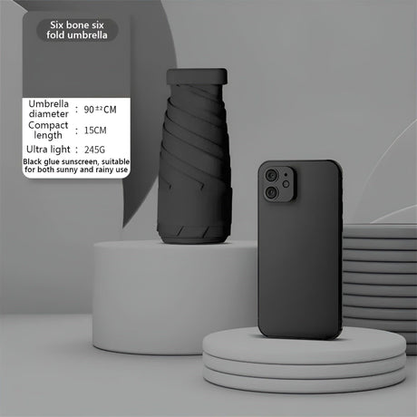 PocketSun Paraply - Lätt Kompakt Fällbar Reseparaply Carvallo