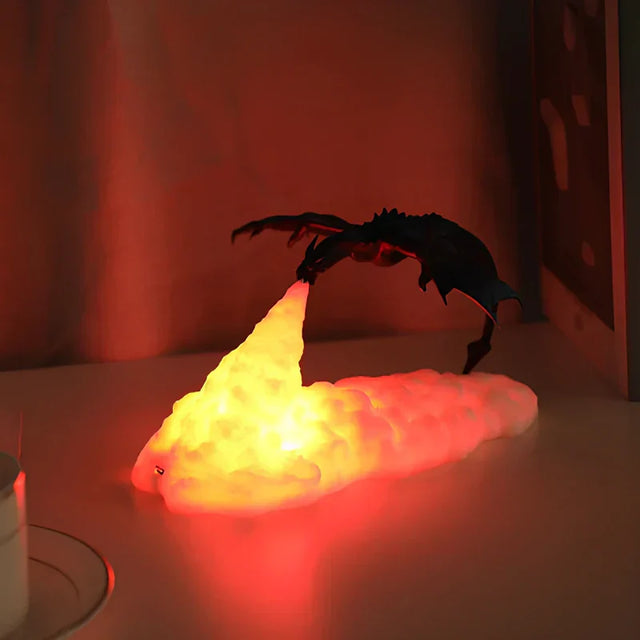 LED Fantasy Dragon Flame Bordslampa Carvallo