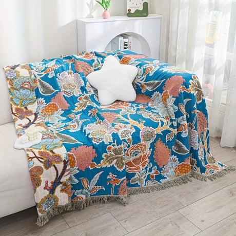 Konstnärlig Trädgård Bomullspläd Carvallo