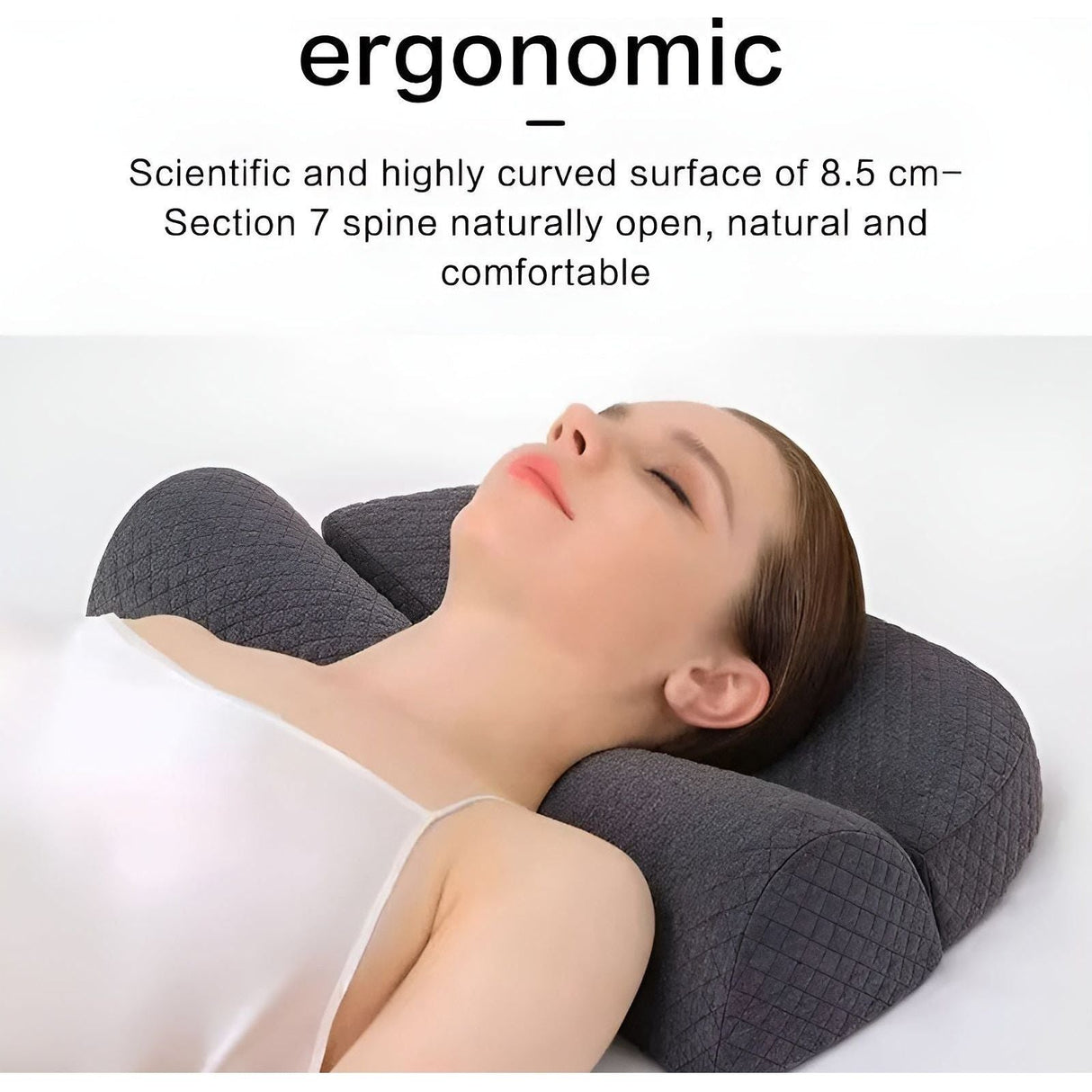OrthoLuxe Kudde - Ergonomisk Cervikal Minneskum Konturkudde Carvallo