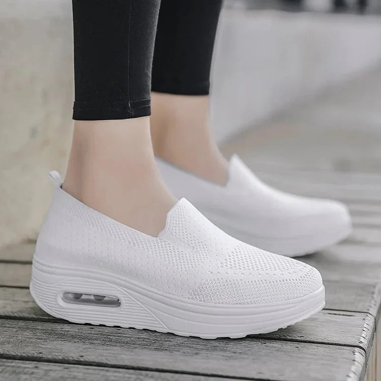 Herr Sneakers Ortopedisk Design Andningsbart Syntetmaterial