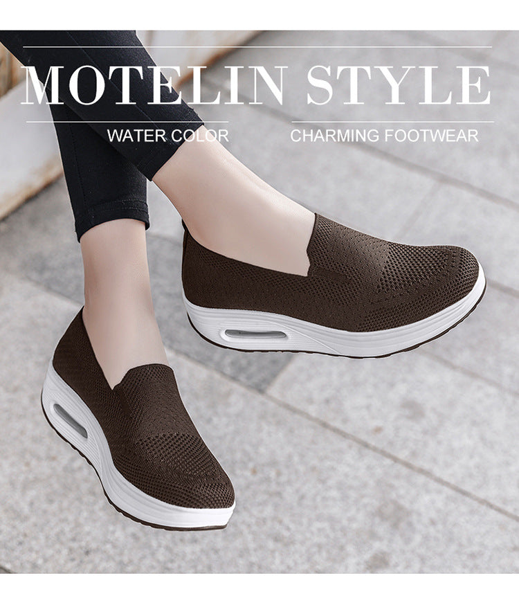 Herr Sneakers Ortopedisk Design Andningsbart Syntetmaterial