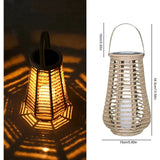 Carvallo - Elegant Soldriven Rattanlampa För Utomhus Charm Carvallo