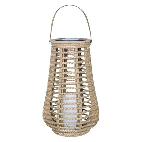 RattanRay Lykta - Vattentät Solcellsdriven Rattan Hänglykta Carvallo