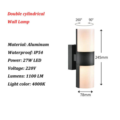 AquaSeal - Vattentät LED-vägglampa MILA Sverige