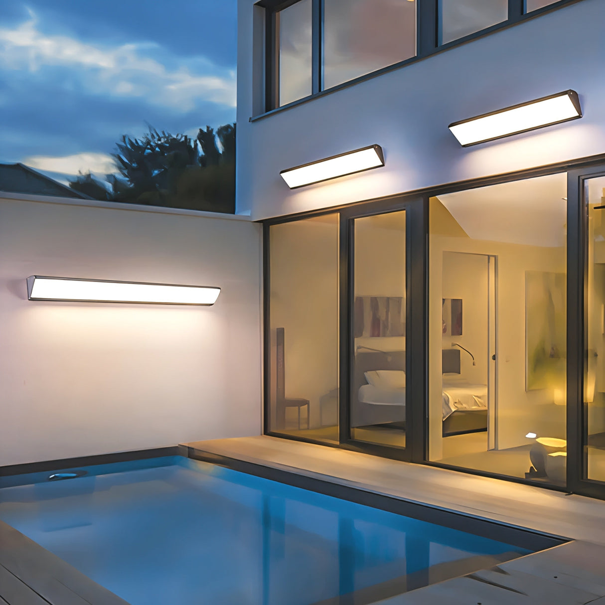 Utomhus LED Vägglampa Aluminium Vattentät Carvallo