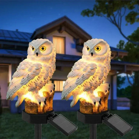 Owlight - Solar trädgårdslampa med dekorativ stolpe MILA Sverige