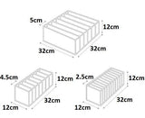 Luxora Stiliga Förvaringsboxar För Underkläder - 3-Pack Set Carvallo