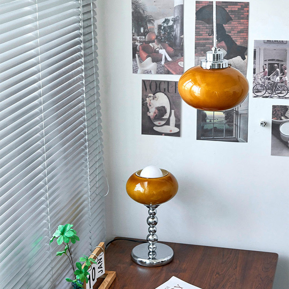 Bauhaus Medeltida Gul Glas Hänglampa Carvallo