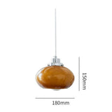 Bauhaus Medeltida Gul Glas Hänglampa Carvallo