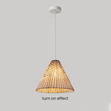 Boho Handgjord Vävd Rådhängande Lampa Carvallo