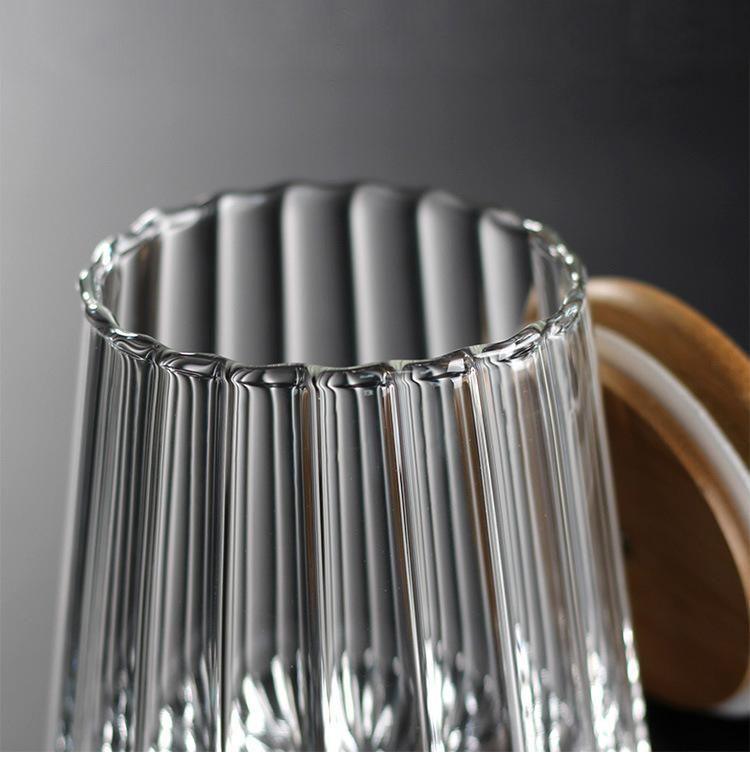 Charm Wave Glasförvaringsbehållare med lock MILA Sverige