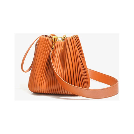 Läder axelväska för damer – Högkvalitativ bucket-väska, Mjuk och tidlös Carvallo