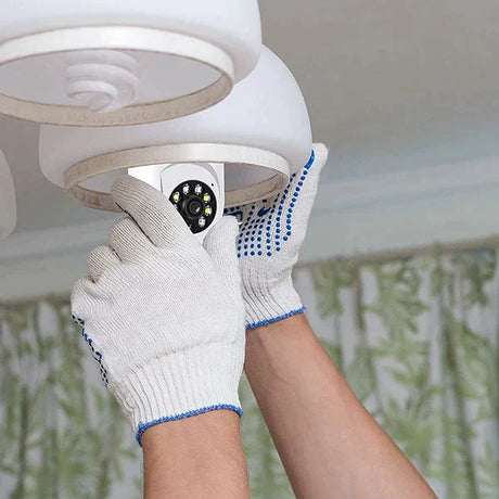 HD Trådlös Utomhus WiFi Övervakningslampa Säkerhetskamera Med Rörelsedetektering Carvallo