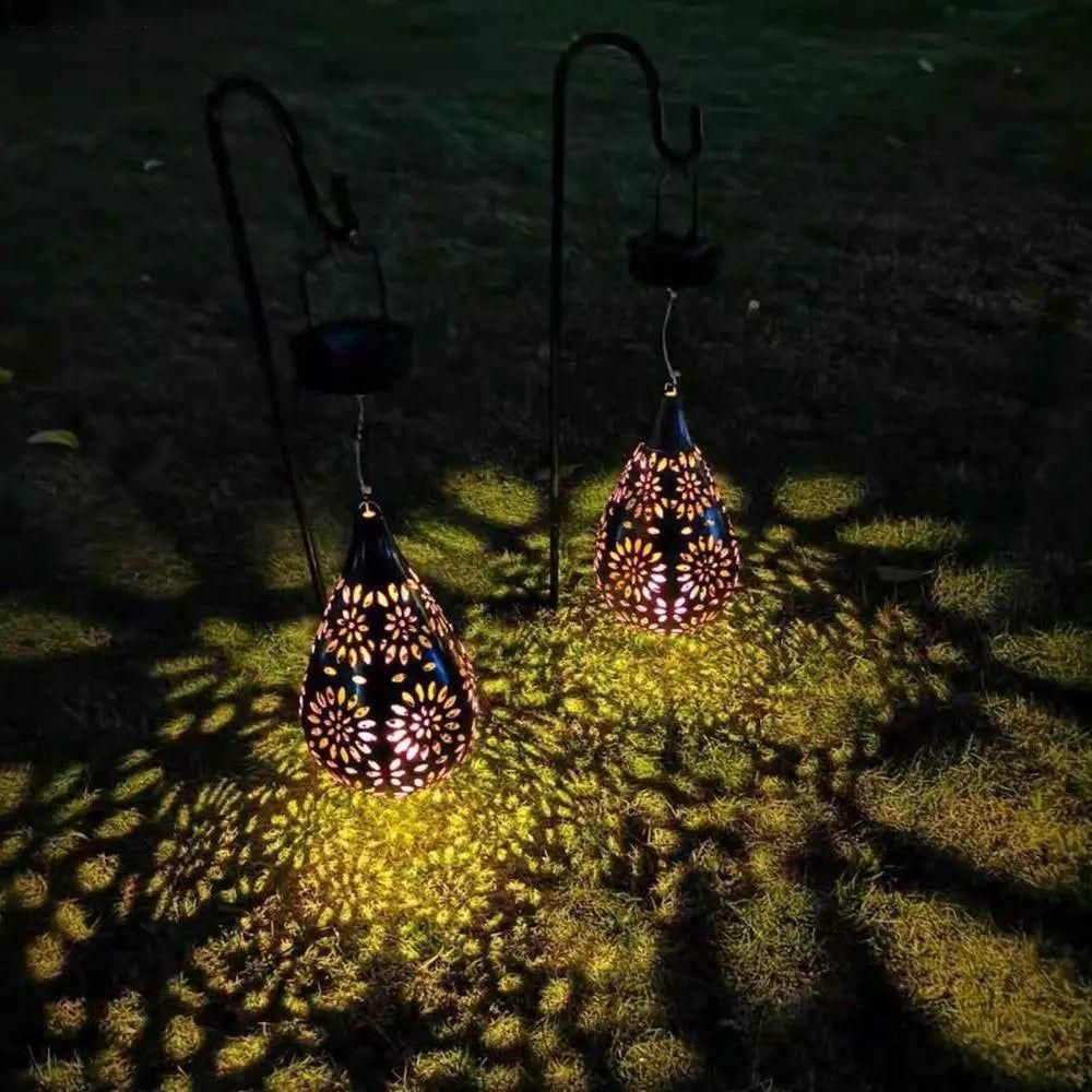 PatioBright Light - Dekorativ solenergi-baserad vattentät utomhus hänglampa Carvallo