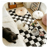 Pawsguard - Stor Rutigt Fyrkantig Husdjursmatta Säng Sofföverdrag Carvallo