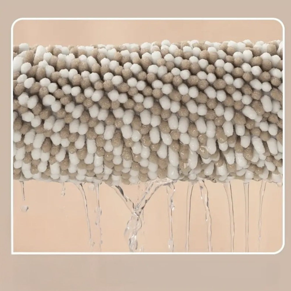 Pebble-Knit Randig Chenille Badmatta Carvallo