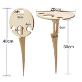 Hopfällbart bord för utomhus - Bärbart vinbord för trädgård och picknick Carvallo