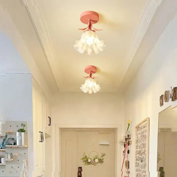 Vintage fransk stil mini blomster taklampa Carvallo