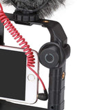Smartphone Video Rig Stabilizer med Ljus – Smidig Filminspelning & Belysning för Mobil Filmning Carvallo