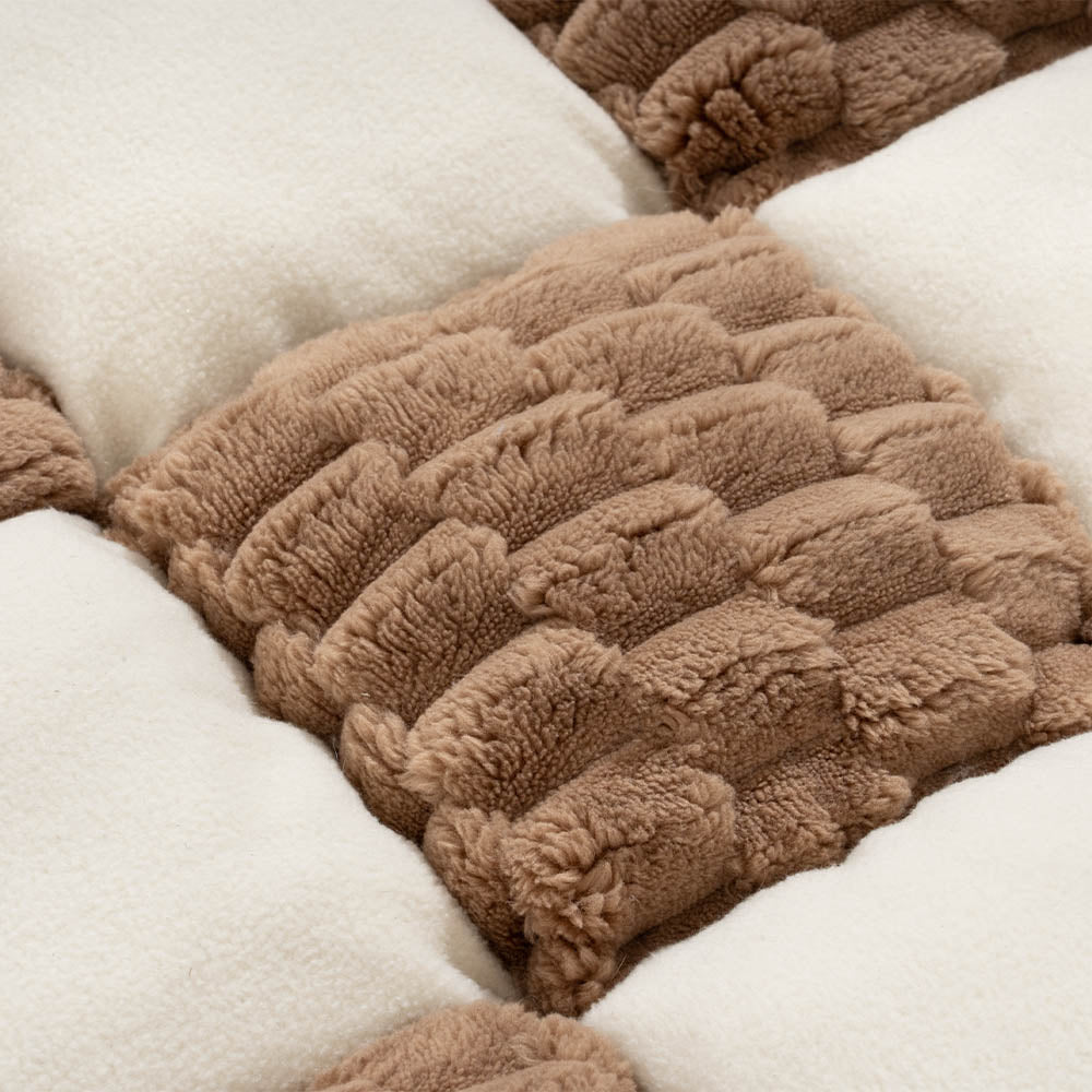 Rutigt Mysigt Soffaskydd Hundmatta Mjuk Fleece Anti Halk Carvallo