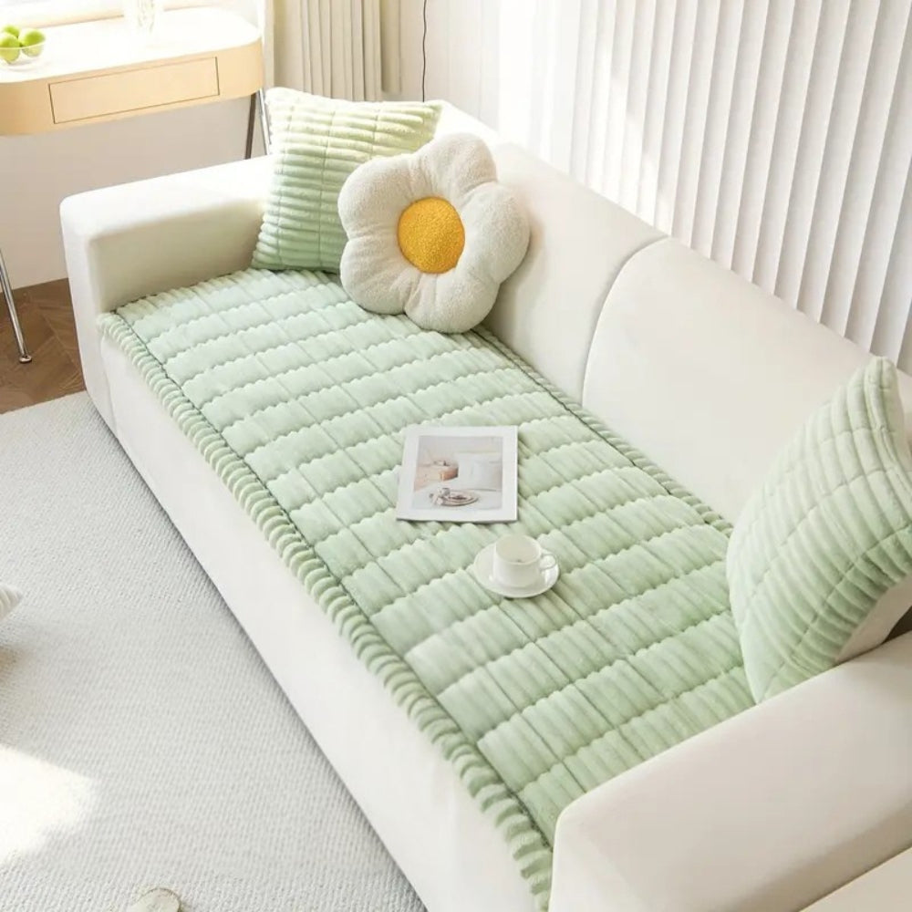 Plush Fållade Kanter Sofföverdrag Carvallo