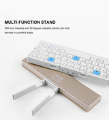 Ergonomiskt Trådlöst Tangentbord för Smartphone och Surfplatta, Kompakt Design