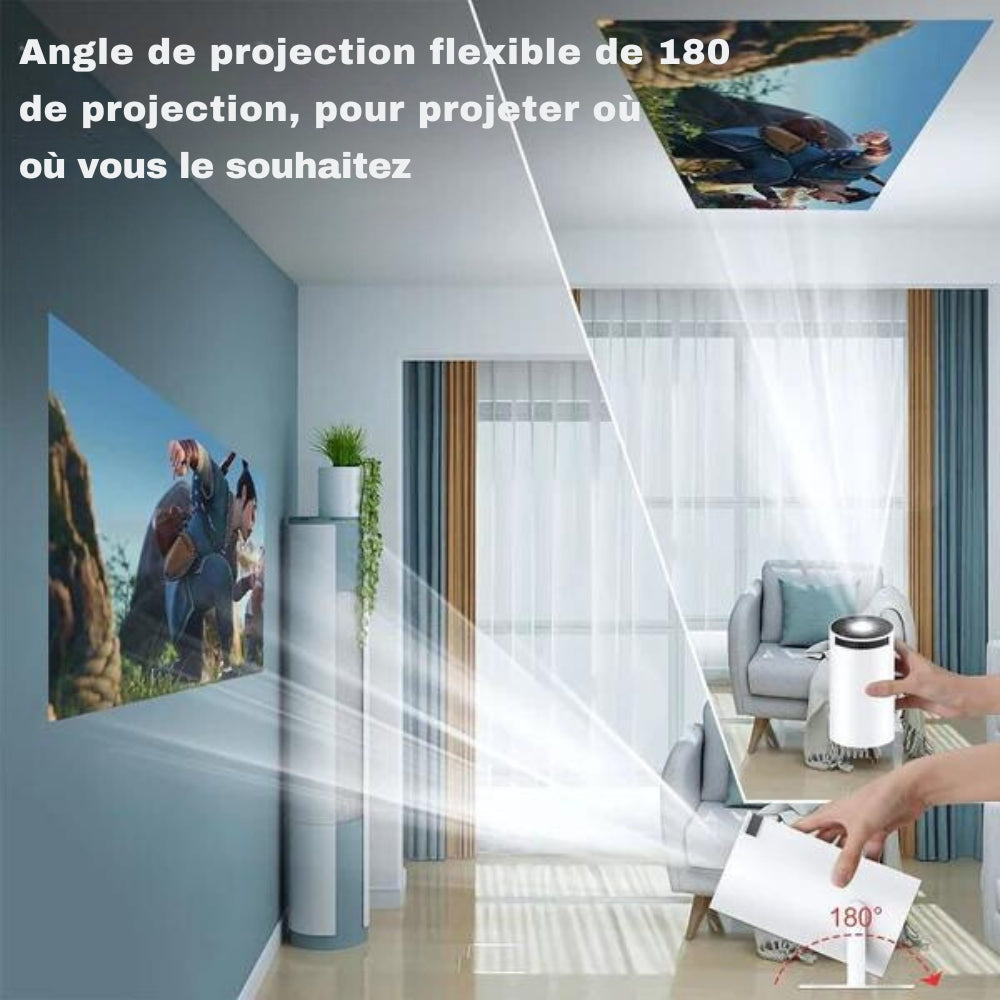 Hemmakino HD Bärbar Mini Projektor Carvallo