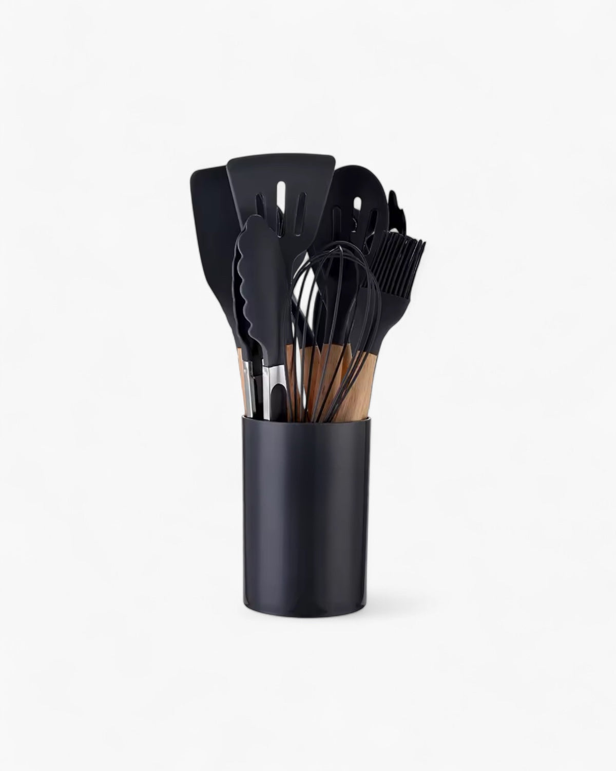 Carvallo – Miljövänligt Silikon Kökset med Bambu Handtag (12-delar) Carvallo