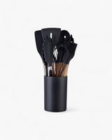 Carvallo – Miljövänligt Silikon Kökset med Bambu Handtag (12-delar) Carvallo