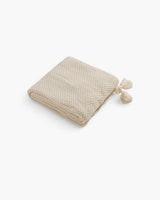 Carvallo Maison – Lyxig Stickad Filt med Subtila Fransen detaljer Carvallo