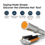 Luxora Professional 2 i 1 Rotating Iron Hair Brush Carvallo