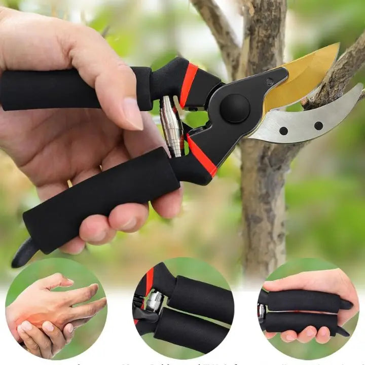 Ergonomisk trädgårdssax – Slitstarkt rostfritt stål för exakt beskärning MILA Sverige