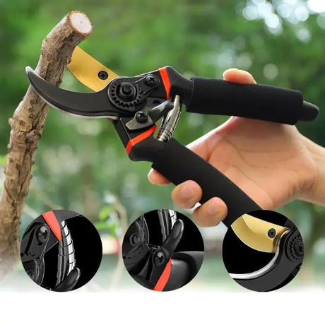 Ergonomisk trädgårdssax – Slitstarkt rostfritt stål för exakt beskärning MILA Sverige