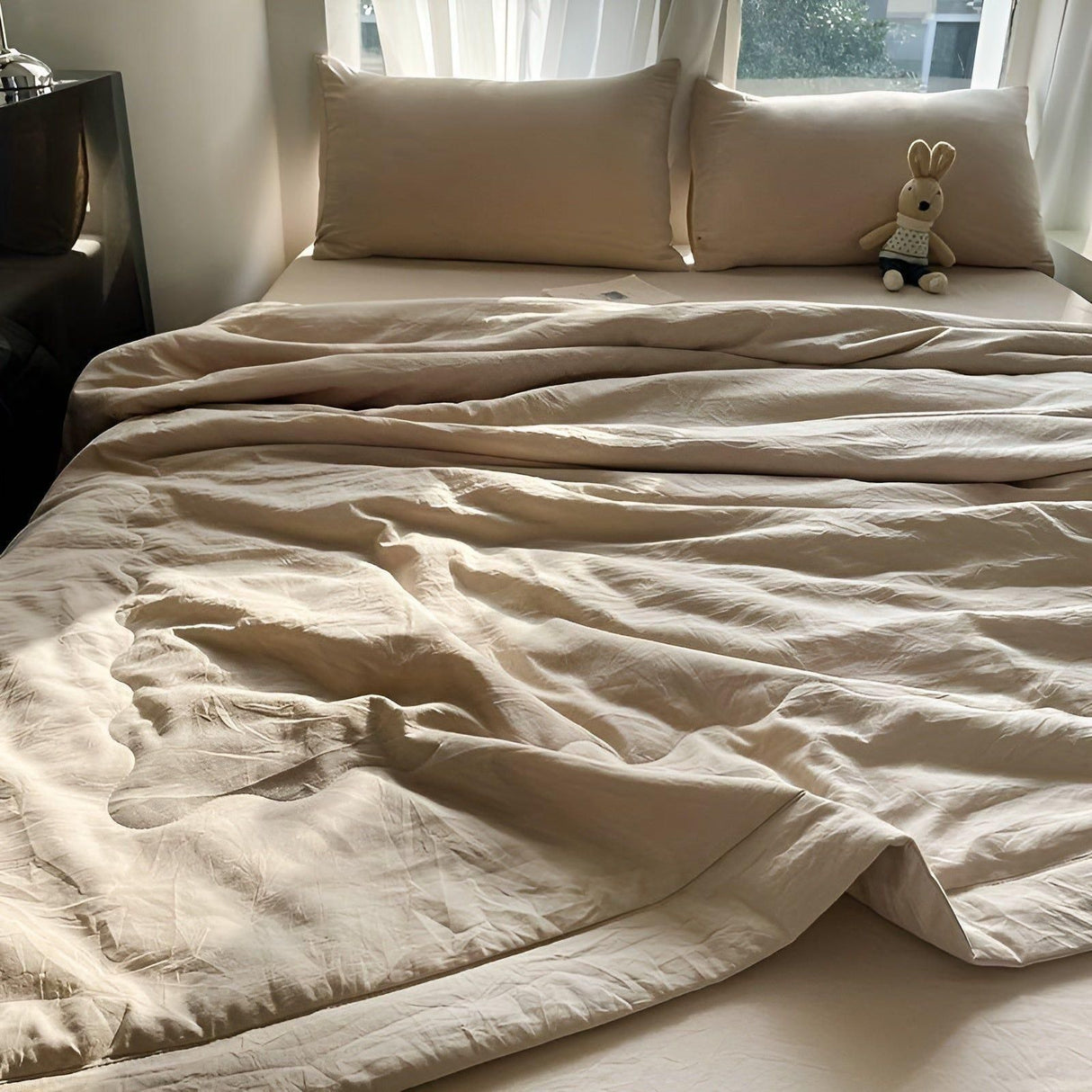 Lätt sommaröverkast – enfärgat, lätt sommaröverkast för komfort Carvallo