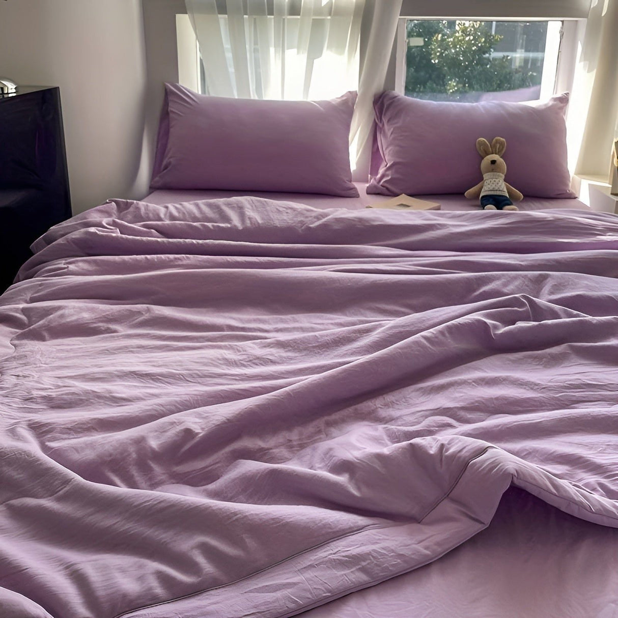 Lätt sommaröverkast – enfärgat, lätt sommaröverkast för komfort Carvallo