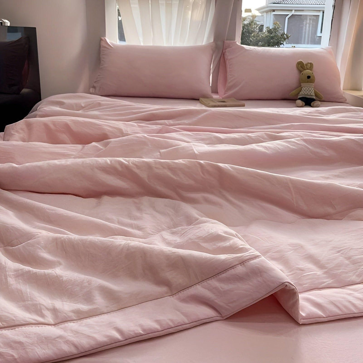 Lätt sommaröverkast – enfärgat, lätt sommaröverkast för komfort Carvallo