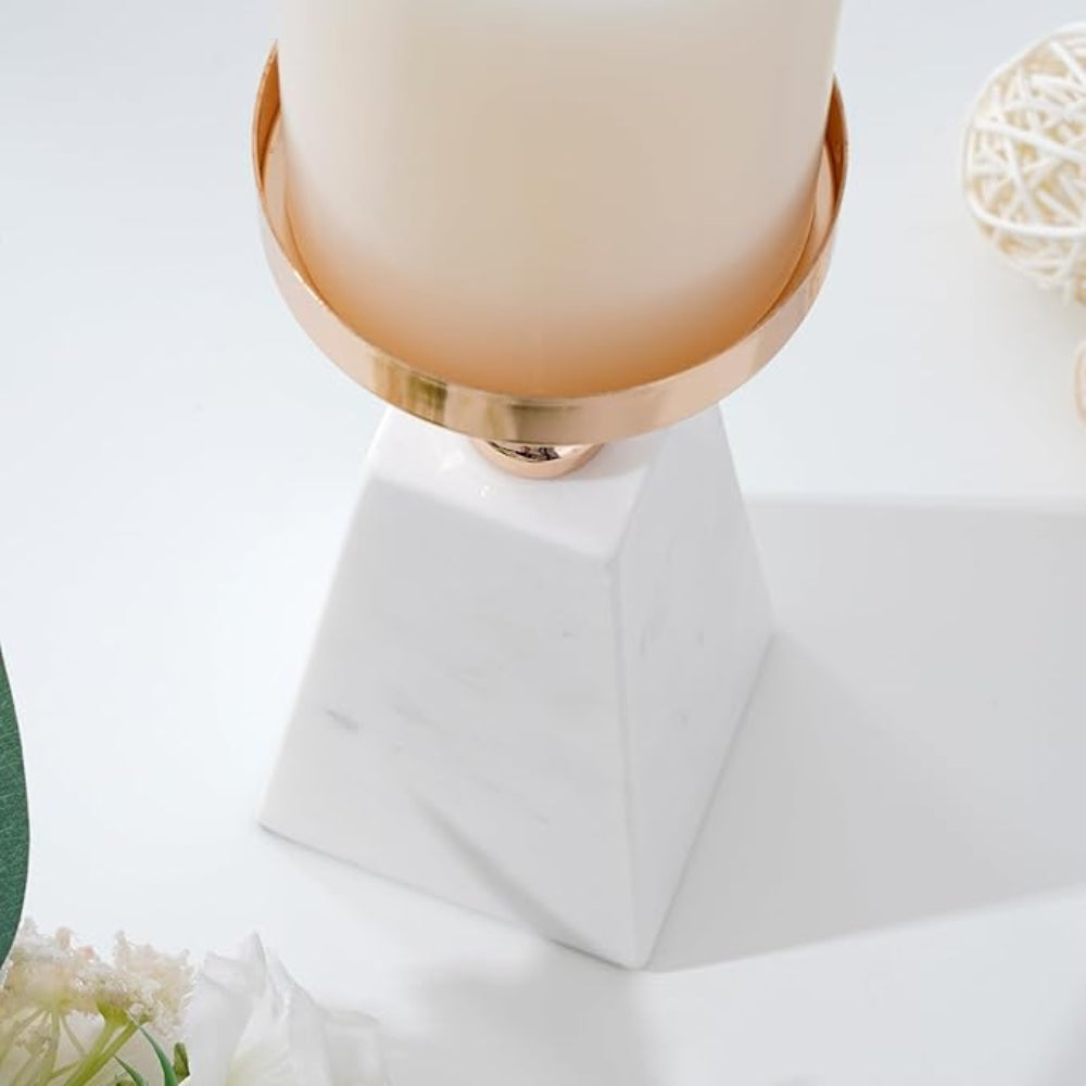 Pyramid Guld Marmor Ljushållare Carvallo