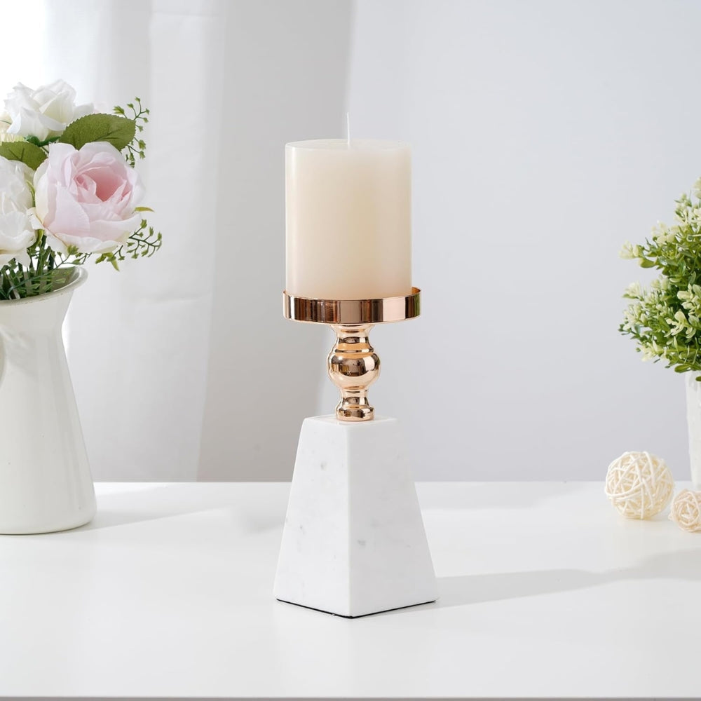 Pyramid Guld Marmor Ljushållare Carvallo