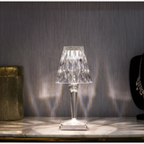 Diamond Glow - Trådlös USB Crystal Shine Nattdukslampan Carvallo