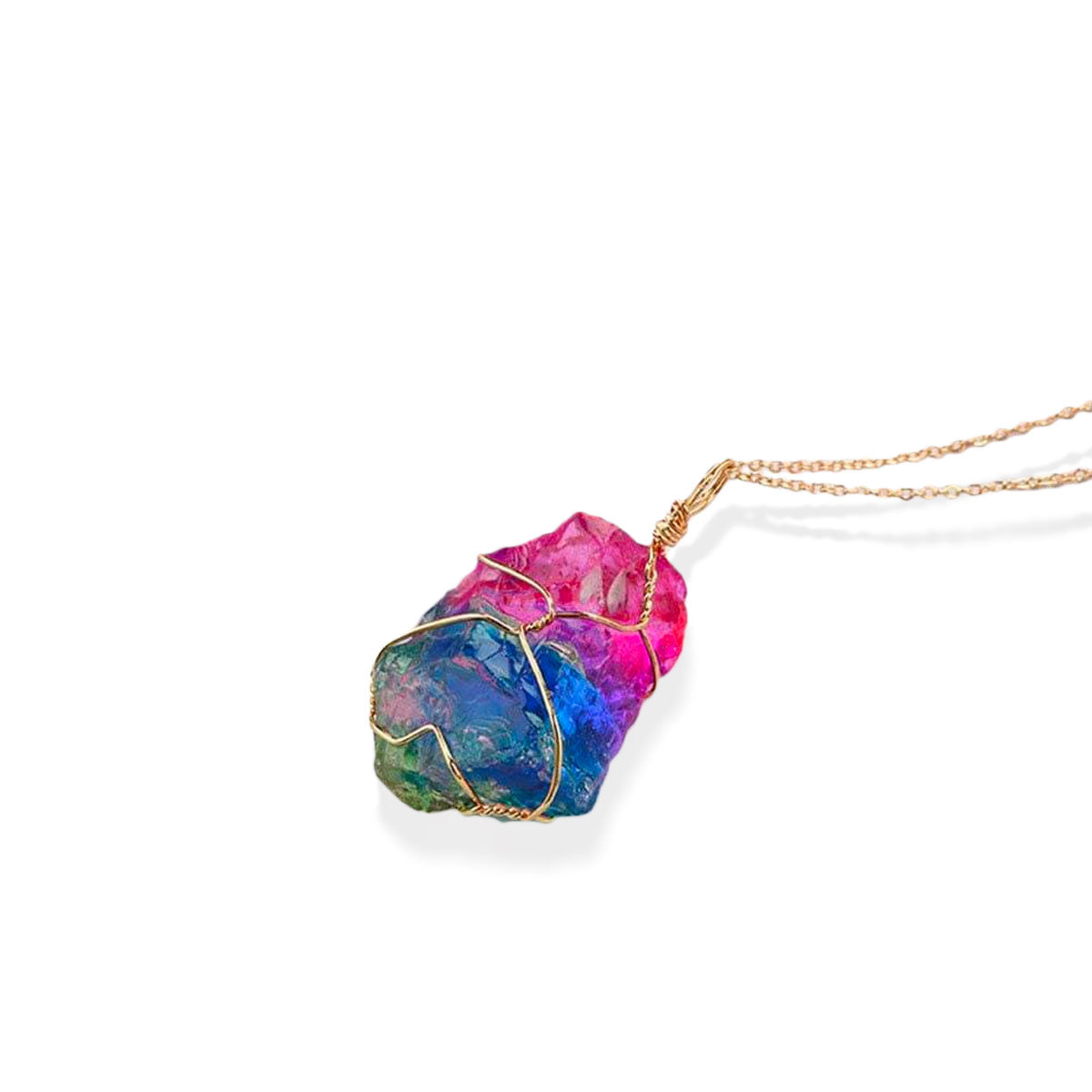 Regnbågskvarts halsband-Jewelry for women-Hemnix-Hemnix
