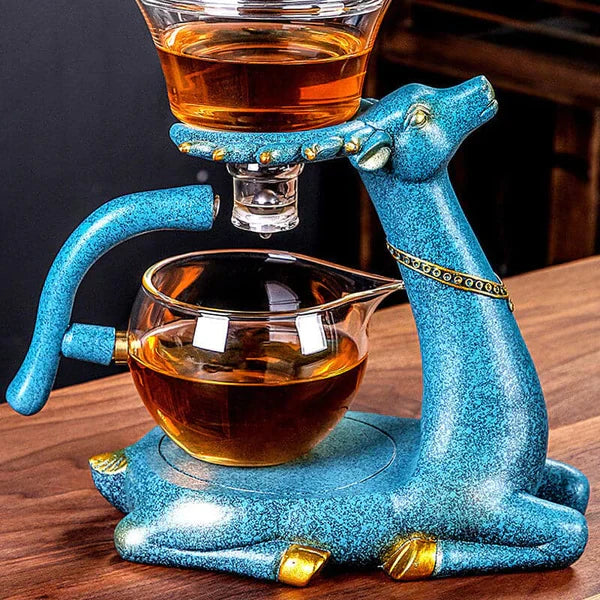 Elegant tekanna i glas med magnetisk infusionsanordning MILA Sverige