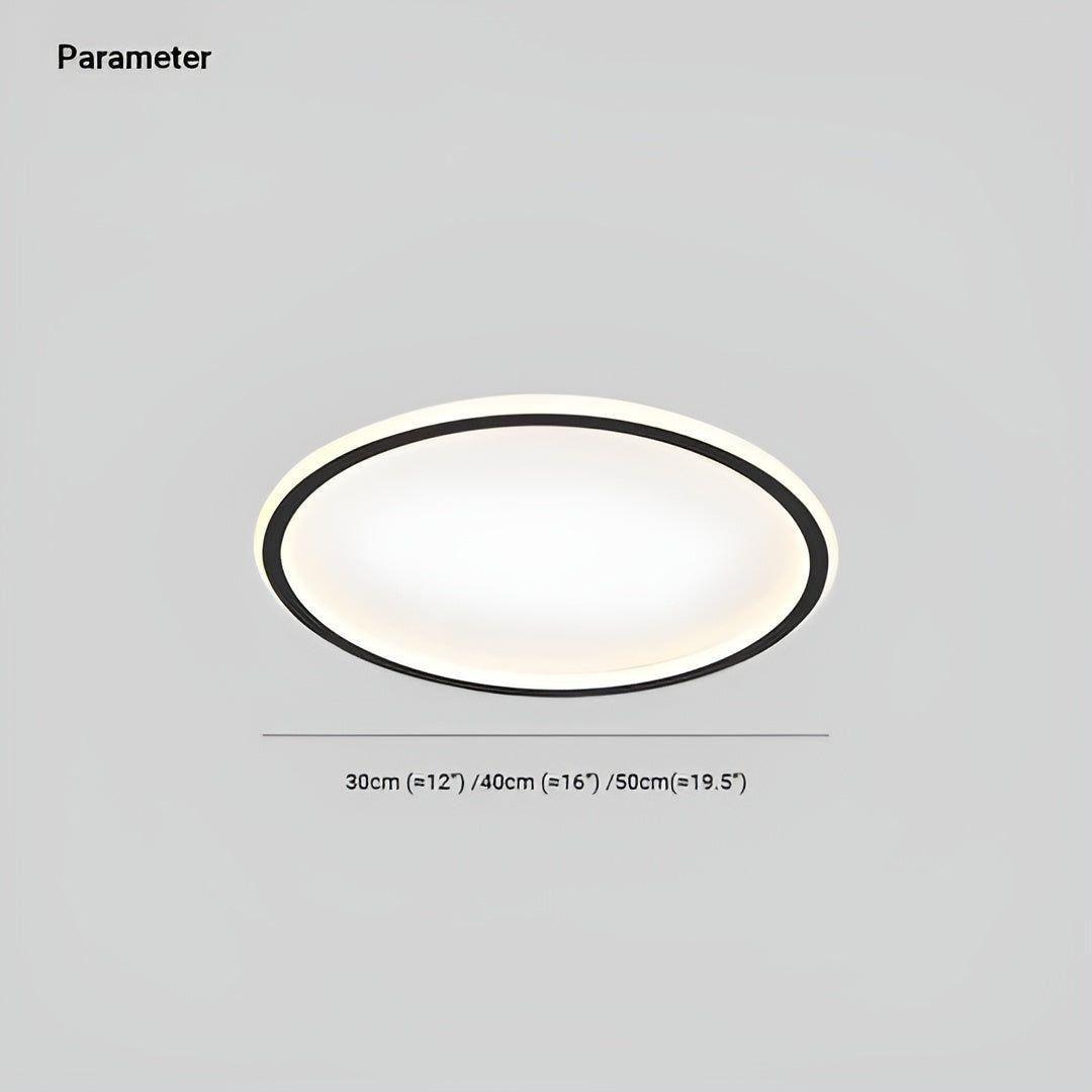 Rund LED-taklampa – Varmvitt ljus för en mysig atmosfär i vardagsrummet Carvallo