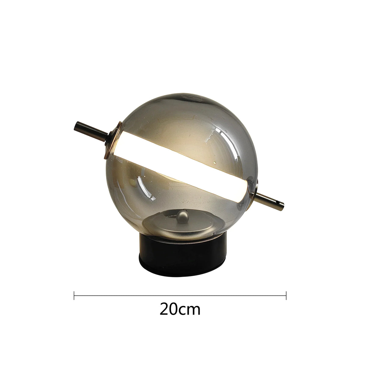 RetroGlass - Vintage Bordslampa med LED-belysning för Stämningsfulla Accentueringar Carvallo