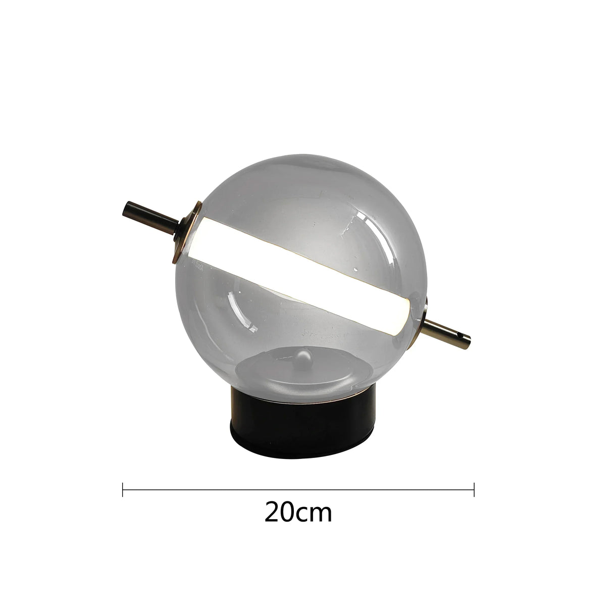 RetroGlass - Vintage Bordslampa med LED-belysning för Stämningsfulla Accentueringar Carvallo