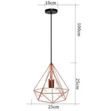RetroLux - Hänglampa med Industriellt Metallram Carvallo