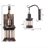 UrbanGlow - Industriell Vintage Vägglampa i Retro Stil för Loft, Café & Vardagsrum Carvallo